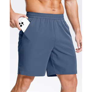 Pantalones Cortos Deportivos para Hombre, Ligeros, Suaves, de Mezcla de Poliéster, 5 Pulgadas de Entrepierna, Corte Holgado, con Ventilación en el Dobladillo y Refuerzo en la Entrepierna - Product Image 1