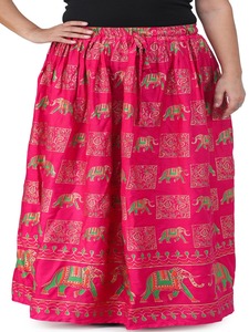 Women Printed Maxi <b>Skirt</b> Indian Summer Wear Rayon <b>Skirt</b> - Product Image 2