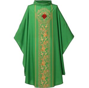 Túnica de Sacerdote Transpirable de Nuevo Diseño en Color Verde con Diseños Impresos, Vestimenta Clerical, Vestimenta para Sacerdotes, Logotipo Personalizado - Product Image 1