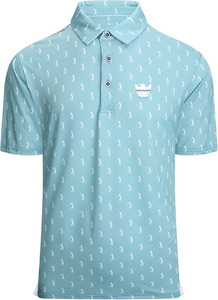 Vente en gros de polos de golf pour hommes en coton polyester, impression personnalisée, broderie de logo, ensemble de polos et shorts de golf - Product Image 2