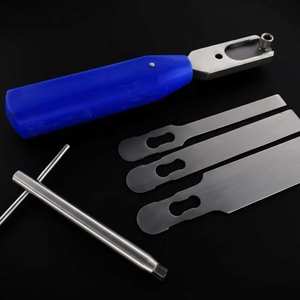 Ensemble de ciseaux et gouges orthopédiques avec manche bleu, kit d'instruments chirurgicaux en acier inoxydable réutilisable - Product Image 6