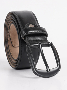 Ceintures formelles pour hommes à boucle à ardillon, réversibles, en cuir véritable de haute qualité, imperméables, écologiques et personnalisables - Product Image 6