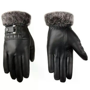 Guantes de Conducción de Piel de Oveja Personalizados al por Mayor, con Pantalla Táctil, para Invierno, Unisex, de Cuero Genuino, con Cierres a Presión, Ajuste Perfecto - Product Image 1