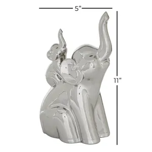 Sculpture d'oiseau en métal artisanale contemporaine, figurine d'oiseau en métal de qualité supérieure, accent de luxe pour la maison, sculpture moderne polie - Product Image 2