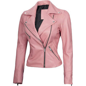 Classic New Design <b>Women's</b> Genuine Leather <b>Jacket</b> with Satin Fabric High Quality Windproof & Waterproof - Product Image 6