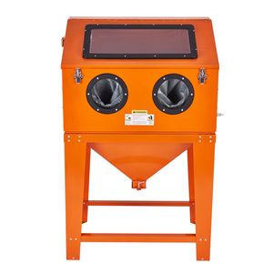 Cabina di Sabbiatura Professionale da 90 Galloni con Sistema di Raccolta Polveri da 1,8 Galloni, 40-120 PSI, per Processo di Pulizia con Perline di Vetro - Product Image 1