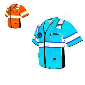 Chaleco de Seguridad Reflectante de Alta Visibilidad ANSI Clase 3, Transpirable, para Obras de Construcción, Otoño - Product Image 1