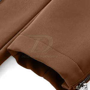 Stylish <b>Men</b> Leather <b>Jacket</b> With Zipper Closure And <b>Slim</b> <b>Fit</b> Design For Casual And Motorcycle Wear <b>Men</b> Winter <b>Jacket</b> - Product Image 5