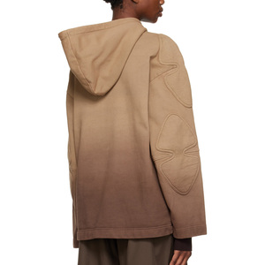 Sudadera extragrande de mezcla de algodón lavado para mujer con hombros caídos, efecto descolorido por el sol, estilo vintage - Product Image 4