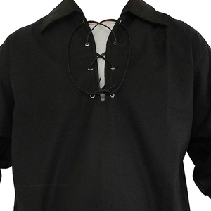 Chemise pour homme de style Renaissance, design gothique à bandes, manches longues, costume médiéval inspiré du guerrier - Product Image 6