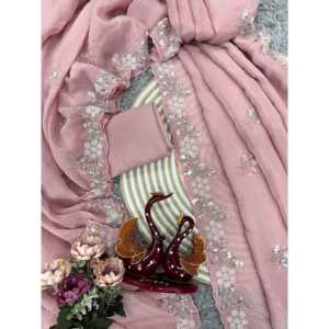 Sari de Diseño con Perlas para Fiestas, un Elegante Vestido de Trabajo - Product Image 5