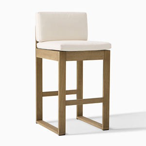 Ensemble de table et chaises de bar de jardin en teck massif, mobilier de jardin moderne et luxueux - Milano - Product Image 3