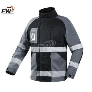 Chaqueta de Invierno Personalizable Ansi 3 de Alta Visibilidad, Impermeable, Reflectante, de Lona, para Seguridad Laboral, Talla 4XL, Gris/Negro, Protección - Product Image 2