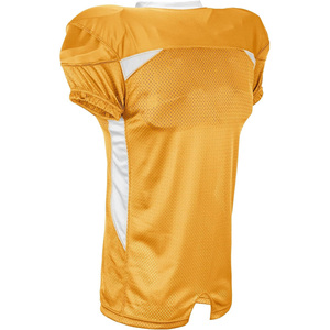 Maillot de football américain pour homme, col en V, manches courtes, en mesh respirant, coupe classique, couleur unie, vêtements de sport - Product Image 2