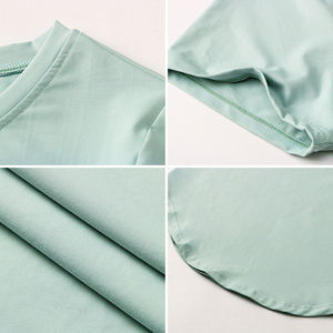 T-shirt de yoga décontracté en tricot à manches courtes pour femme, avec logo personnalisé, séchage rapide et respirant, idéal pour la gym (vente en gros) - Product Image 3