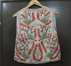 <b>Velvet</b> Short vest Suzani embroidery Vest <b>Jacket</b> <b>Velvet</b> Suzani Sleeveless Waist Coat Floral <b>Velvet</b> Suzani Vest - Product Image 3