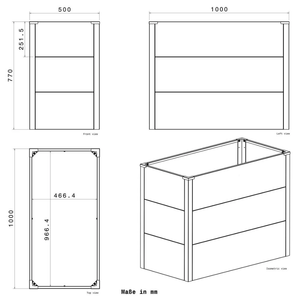 Lits surélevés pour plantation de jardin Lit de jardin surélevé ondulé galvanisé extérieur avec couvercle et étagère de rangement - Product Image 4