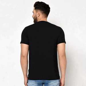 Camiseta Negra para Hombre con Estampado del Número 52, Cuello Redondo, Manga Corta, Estilo Casual, 100% Algodón, Transpirable, Corte Regular - Product Image 4