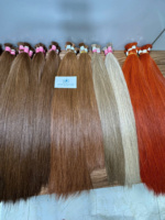 Prix de gros! Extensions de cheveux humains vierges Remy 100% vietnamiens en vrac pour tressage, ondulation profonde, double trame, couleur marron