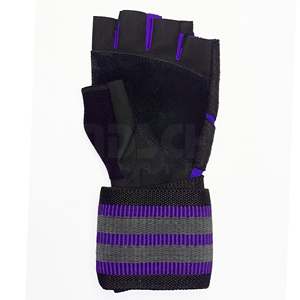 Guantes Deportivos Unisex y Muñequeras con Cierre de Hebilla, Agarre Antideslizante para Gimnasio y Levantamiento de Pesas, Material PU, Tallas S-XL - Product Image 4