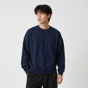 Wholesale custom <b>600gsm</b> sweatshirt manufacturer with french terry and private label for US fashion labels - Product Image 4