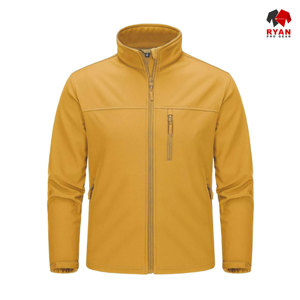 แจ็คเก็ตซอฟต์เชลล์แบบสั่งทำพิเศษสำหรับผู้ชาย ยี่ห้อ Ryan Pro Gear พร้อมซิปปิดและบริการพิมพ์โลโก้ตามแบบ - Product Image 6