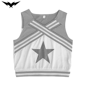 Uniforme de cheerleading Bigetron Sports de haute qualité, prix de gros, logo personnalisé, séchage rapide, respirant, spandex/polyester - Product Image 3