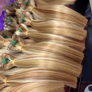 Double & Super Double Drawn Natural Straight & Wavy & Factory Direct Price Vietnamese Drawn Trame Extensions de cheveux - Product Image 2