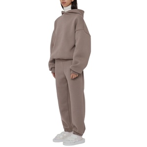 French Terry Heavyweight 100% Cotton Blank Pullover <b>Thick</b> Manufacturer Clothes Men Oversized Custom Hoodie Men Summer Set - Product Image 1