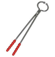 Pince d'insertion de boucles nasales pour bovins en acier inoxydable avec poignées antidérapantes pour usage agricole