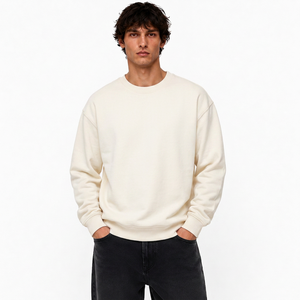 Sweat-shirt personnalisé pour homme en molleton de coton, coupe oversize, avec finition délavée, impression graphique personnalisée pour les labels de mode - Product Image 2