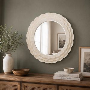 Modern Geometric Bone Inlay <b>Mirror</b> Handmade Luxury Wall Decoration <b>Mirror</b> - Product Image 6