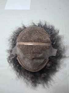 Perruque complète en cheveux humains bruts 100% naturels avec cheveux indiens bouclés Remy - Product Image 3