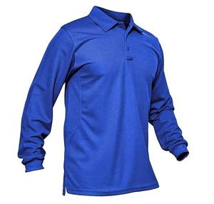 T-shirts de polo à manches longues respirants pour hommes pour la construction musculaire pour des vêtements décontractés et de remise en forme - Product Image 5