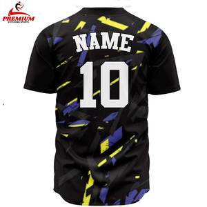 Camiseta estilo jersey de béisbol con bordado personalizado, jersey de béisbol OEM al por mayor con envío y entrega, hecho a medida - Product Image 5