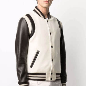 High Quality Best Wholesale Prices Casual Plain <b>Men</b> Varsity Jacket Trending Style New Arrival Varsity <b>Men's</b> Jackets - Product Image 3
