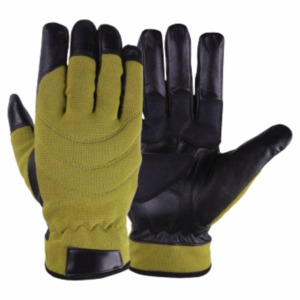 Guantes Tácticos de Cuero, Completos, Marrón y Negro, Antideslizantes, Protección para Hombre para Actividades al Aire Libre - Product Image 3