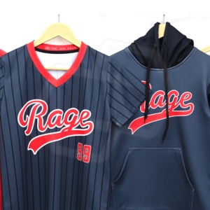 Conjunto de Uniforme de Béisbol NIZA GEAR, Jersey Rojo y Azul Marino, Sudadera con Capucha y Pantalones, Impresión por Sublimación, Transpirable, para Hombre Adulto, el Mejor Poliéster - Product Image 4