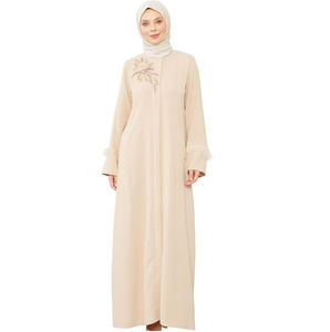 Nuevo Vestido Musulmán para Ramadán, Abaya Árabe al por Mayor, Vestido de Chifón para Mujer, Ropa de Boda, Dubái, Pakistán, Personalizable, Largo hasta el Suelo, Manga Larga - Product Image 1