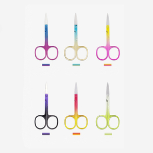Ciseaux de manucure en acier inoxydable, lame droite, manche rond, 87 mm, coupe-cuticules durable pour adultes, soin des ongles de précision - Product Image 5