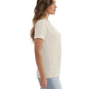 Camiseta de Algodón para Mujer, Corte Regular, Venta al por Mayor, Verano, Clásica, Casual, Manga Corta, 180 g/m², 100% Algodón, Lisa - Product Image 3