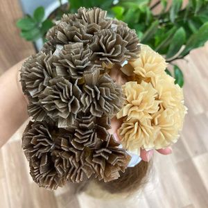 Venta al por mayor suave doble dibujado enlace de la queratina I Tip U Tip punta plana extensiones de cabello vietnamita Remy cabello humano estilo de onda India - Product Image 2