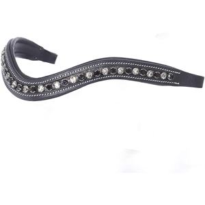 Banda para cejas de cuero de caballo indio personalizada de alta calidad, Diamante de cristal hecho a mano, accesorio elegante ecuestre duradero, opciones de compra a granel - Product Image 4