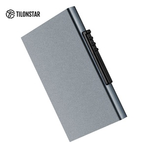 TILONSTAR TWM107 Wholesale Gift Slim Portefeuille Homme RFID Aluminum Pop Up Credit <b>Card</b> <b>Holders</b> For Mens - Product Image 6