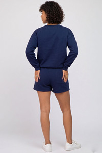 Women Fleece Shorts Set / Ladies Sweatshirt Jogger Sweat Short Two Piece Loose Fit Sweat Shorts Set Women - Product Image 2