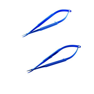 Portaagujas Oftálmico Azul, Instrumento Quirúrgico para Cirugías Oculares Precisas, Certificado CE Clase I, Uso Manual - Product Image 3