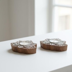 Porte-bougies en bois de manguier, fabrication sur mesure, vente en gros OEM |   Aqdus Saleem Inde - Product Image 3