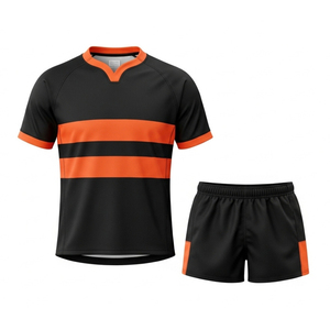 Uniforme de Rugby Profesional, Costuras Resistentes, Tela Duradera, Ajuste Cómodo, Ideal para Deportes de Equipo y Partidos - Product Image 3