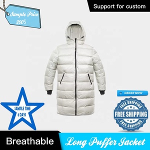 Manteau long à capuche en duvet pour homme, couleur unie, épais, doudoune d'hiver décontractée avec fermeture éclair 2026 - Product Image 6