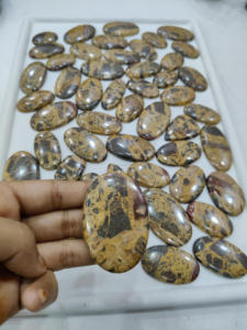 Piedra preciosa suelta de cabujón de jaspe oceánico Natural de Grado Superior 100% para hacer joyas de piedras preciosas a granel OEM fabricación hecha a mano - Product Image 3